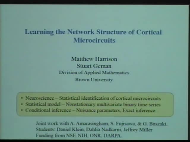 Learning the Network Structure of Cortical Microcircuits Thumbnail