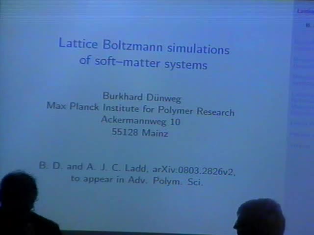 Lattice Boltzmann simulations of soft-matter systems

 Thumbnail