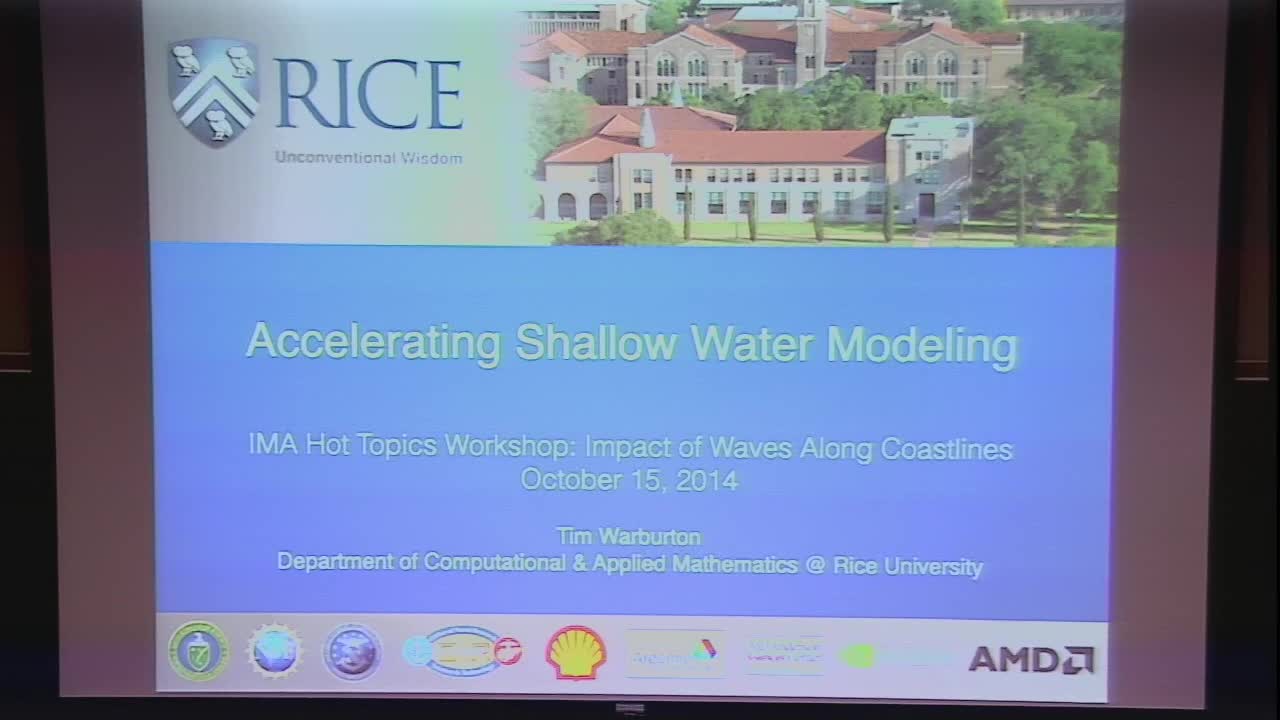 Accelerating Shallow Water Modeling  Thumbnail