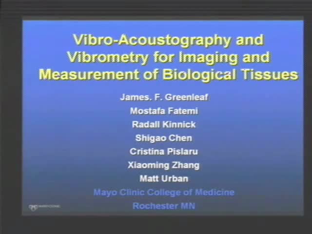 Estimating Mechanical Tissue Properties with Vibro-acoustography and Vibrometry  Thumbnail