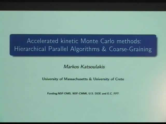 Accelerated kinetic Monte Carlo methods: Hierarchical parallel algorithms and coarse-graining Thumbnail