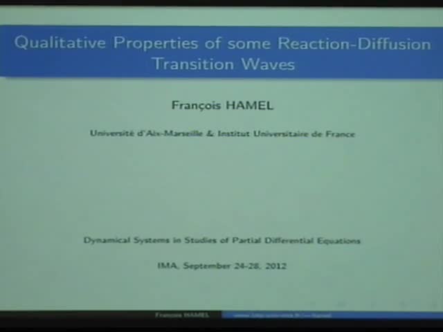 Qualitative properties of some reaction-diffusion waves Thumbnail