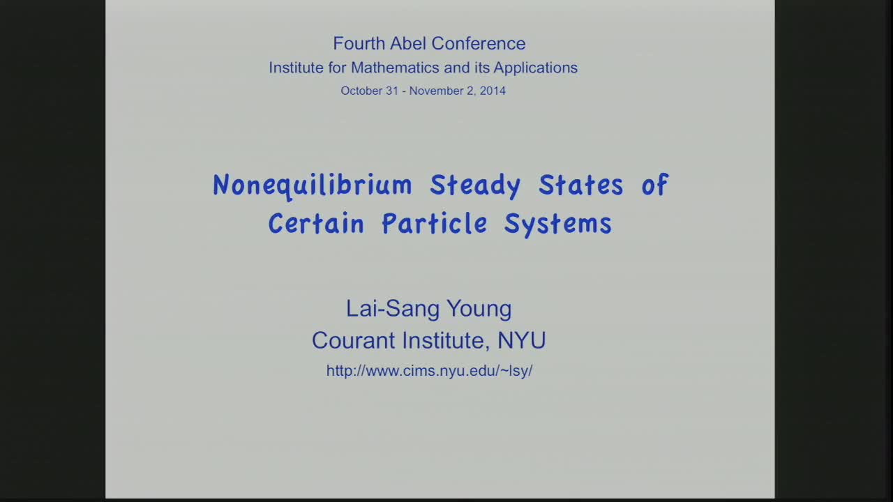 Nonequilibrium Steady States of Certain Particle Systems
 Thumbnail