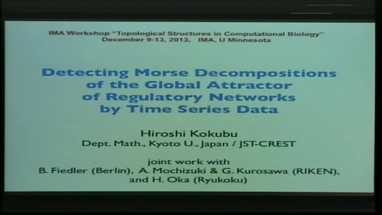 Detecting Morse Decompositions of the Global Attractor of Regulatory Networks by Time Series Data Thumbnail