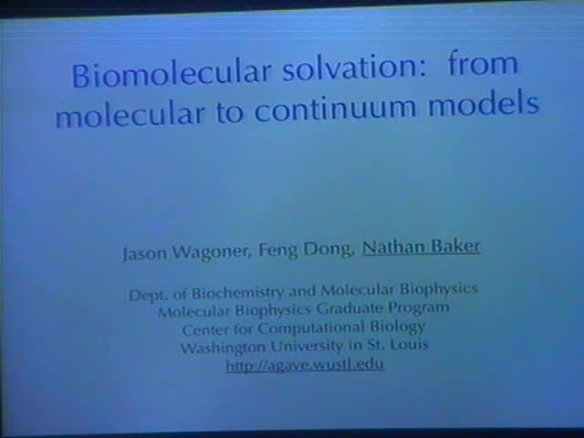 Biomolecular solvation:  from molecular to continuum models Thumbnail