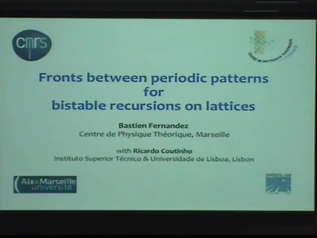 Fronts Between Periodic Patterns for Bistable Recursions on Lattices Thumbnail