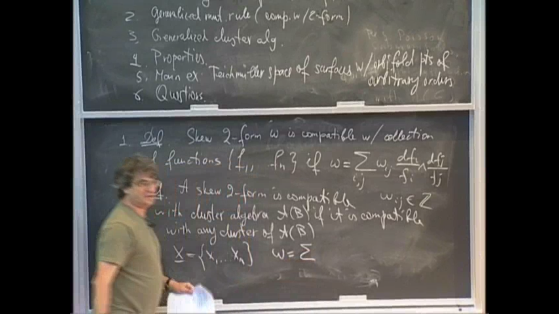 Generalized cluster algebra and Teichmüller spaces of Riemann surfaces with orbifold points of arbitrary order (joint with L.Chekhov) Thumbnail