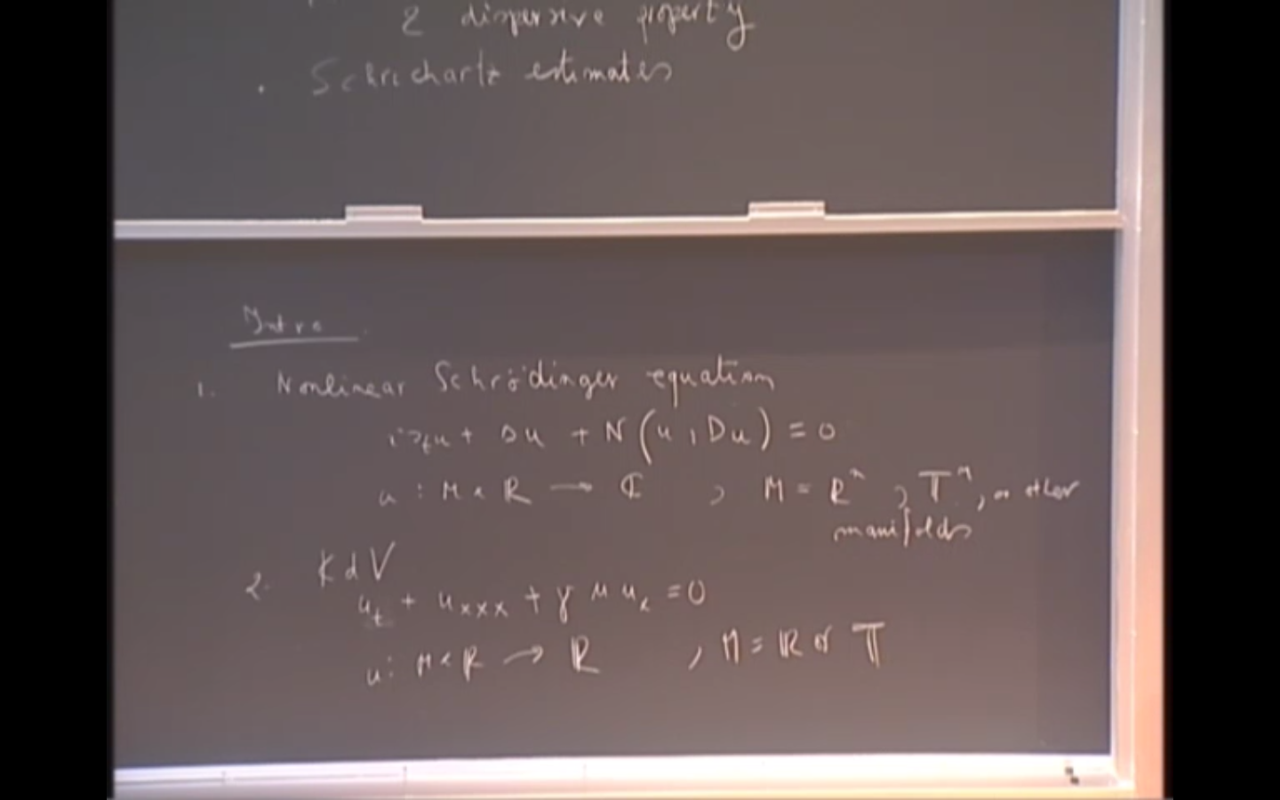 Dispersive Partial Differential Equations Graduate Summer School, 1 Thumbnail