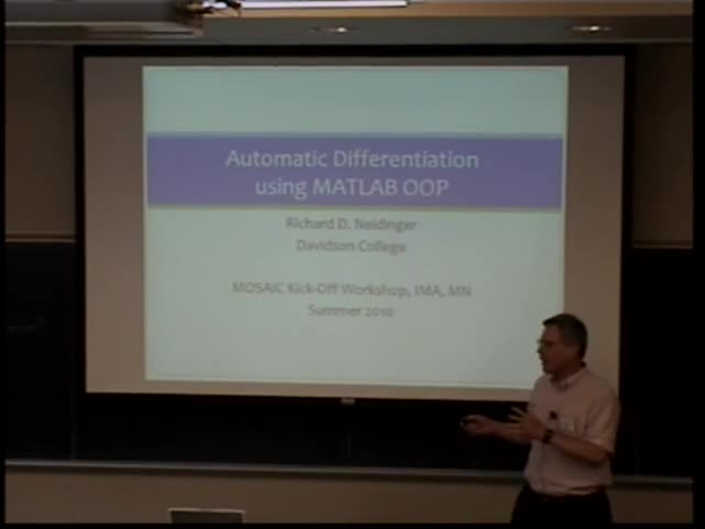 Automatic differentiation using MATLAB OOP Thumbnail