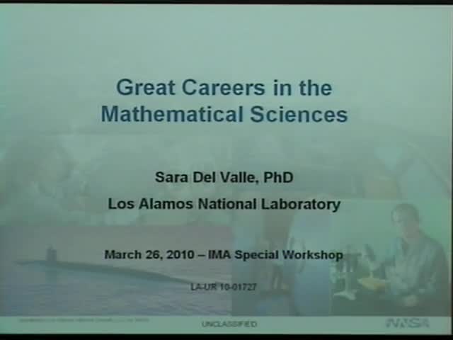 Great careers in the mathematical sciences Thumbnail