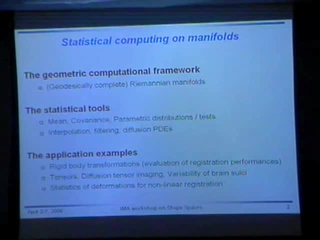 Statistical Computing on Manifolds Thumbnail
