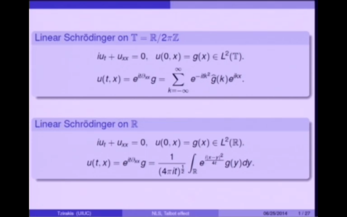 Dispersive Partial Differential Equations Graduate Summer School, 17 Thumbnail