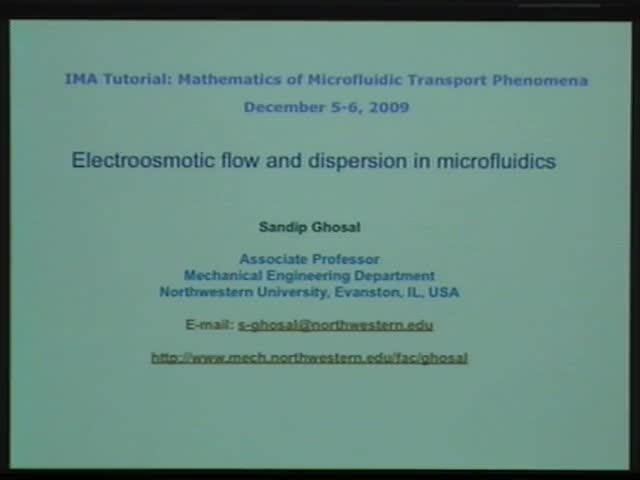 Electroosmotic flow and dispersion in microfluidics Thumbnail