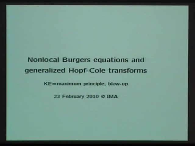 Nonlocal Burgers equations and generalized Hopf-Cole transforms Thumbnail