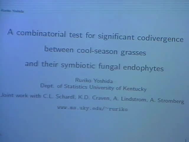 A Combinatorial Test for Significant Codivergence Between Cool-season Grasses and their Symbiotic Fungal Endophytes  Thumbnail