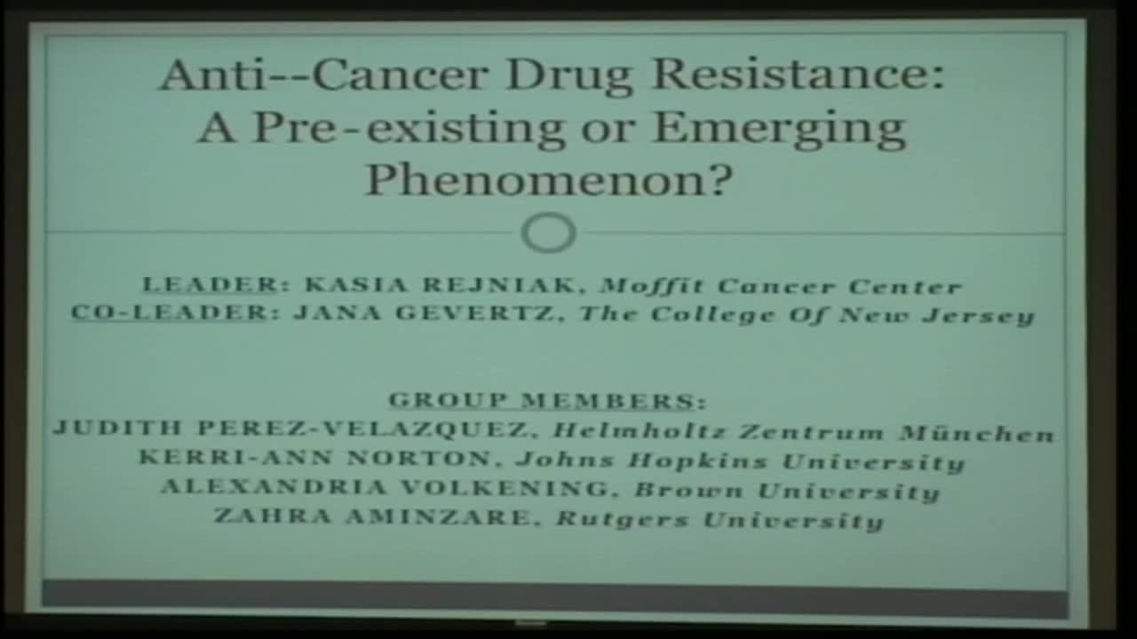 Anti-­Cancer Drug Resistance: A Pre‐existing or Emerging Phenomenon? Thumbnail