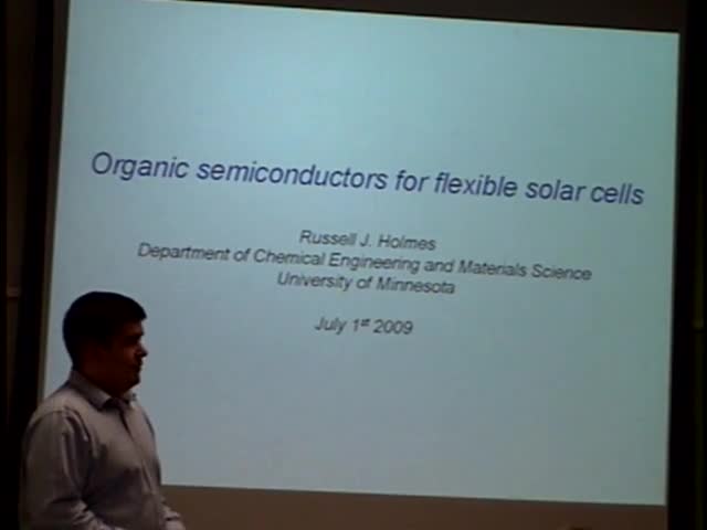 Organic semiconductors for flexible solar cells Thumbnail