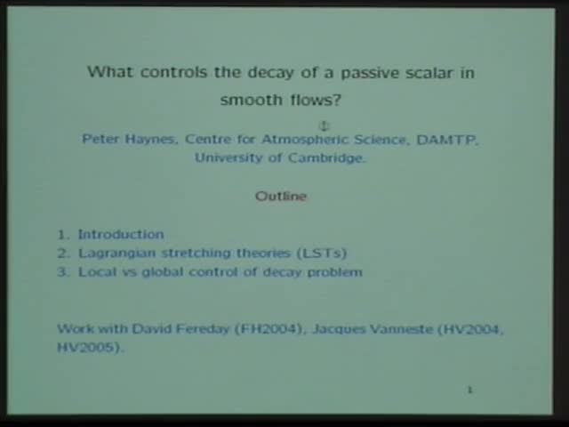What controls the decay of passive scalar in smooth flows Thumbnail