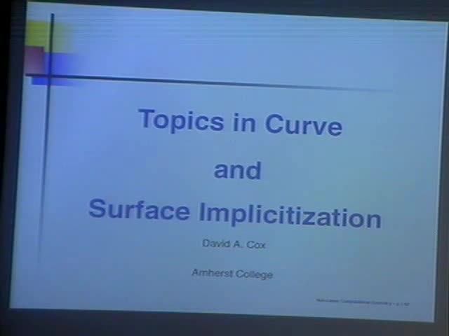 Topics in Curve and Surface Implicitization Thumbnail