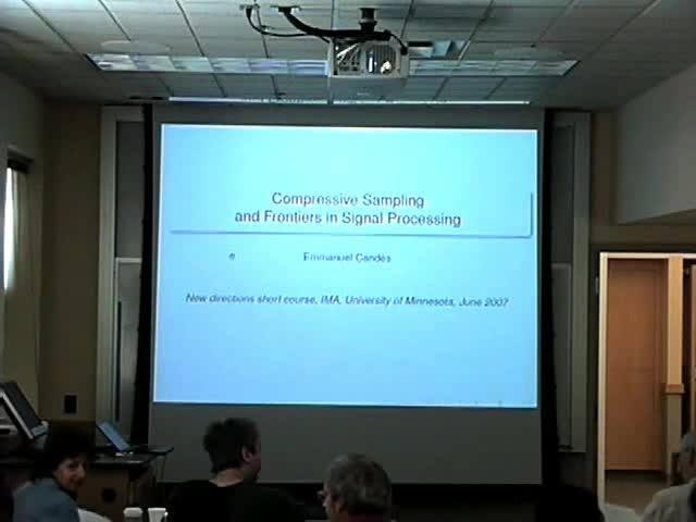 The role of probability in compressive sampling Thumbnail