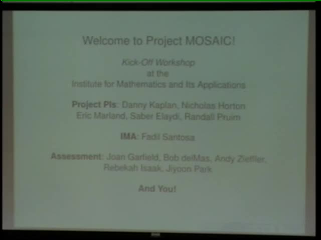      Introduction to MOSAIC
     Thumbnail