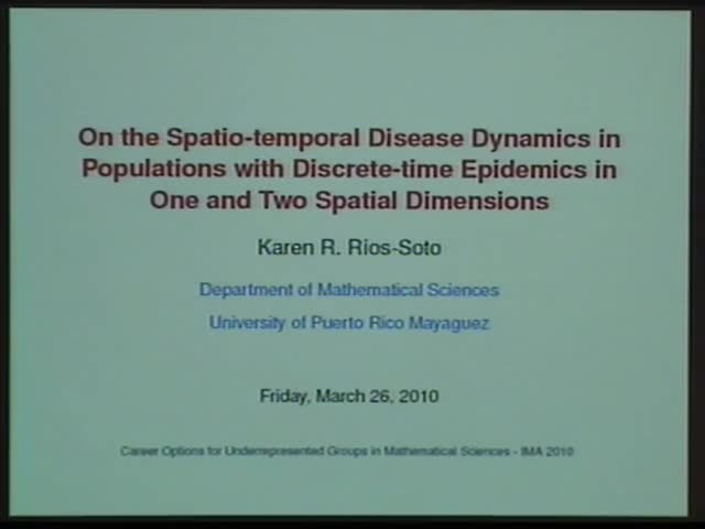 On the spatio-temporal disease dynamics in populations with discrete-time epidemics in one and two spatial dimensions Thumbnail