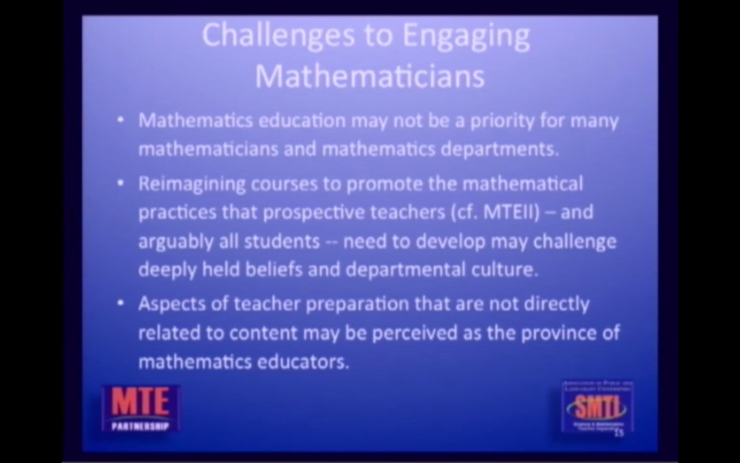 Mathematical Education of Teachers: APLU’s Mathematics Teacher Education Partnership Thumbnail