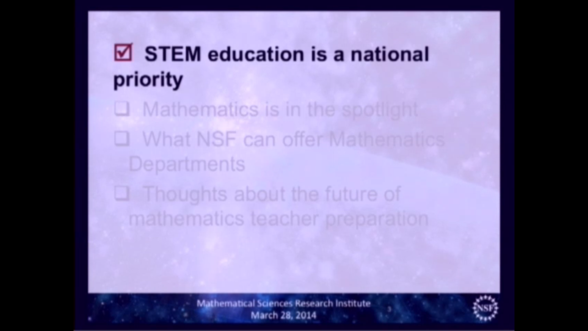 Plenary Session: National perspectives on mathematical teacher education and preparation Thumbnail