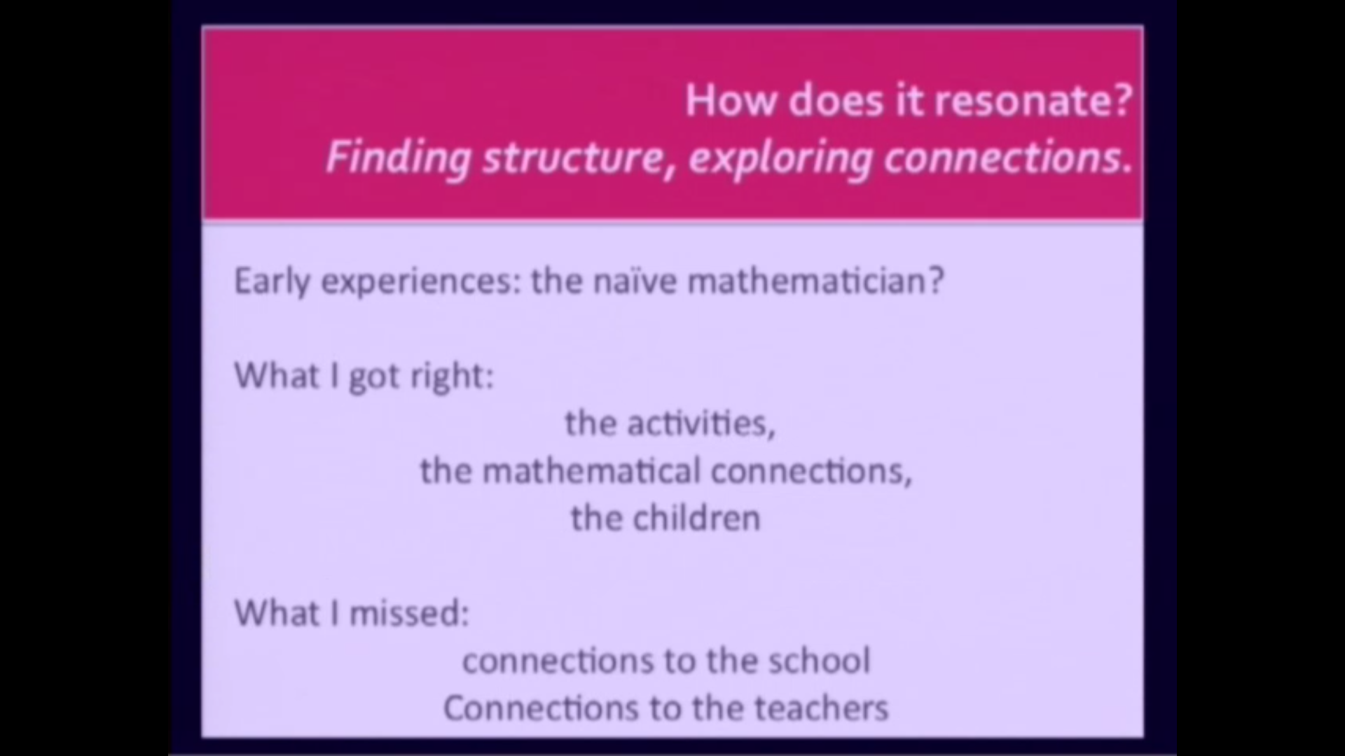 Plenary Session: Mathematicians engaged in mathematics education Thumbnail