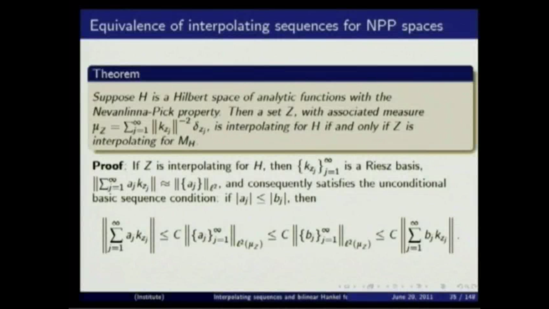 Interpolating sequences and bilinear Hankel forms for the  classical Dirichlet space, 2 Thumbnail