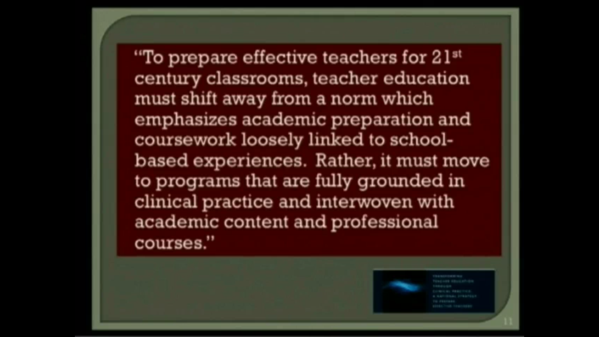 Critical Issues In Mathematics Education 2011: Mathematical Education of Teachers, lecture 10 - Panel on curricula and teacher learning Thumbnail