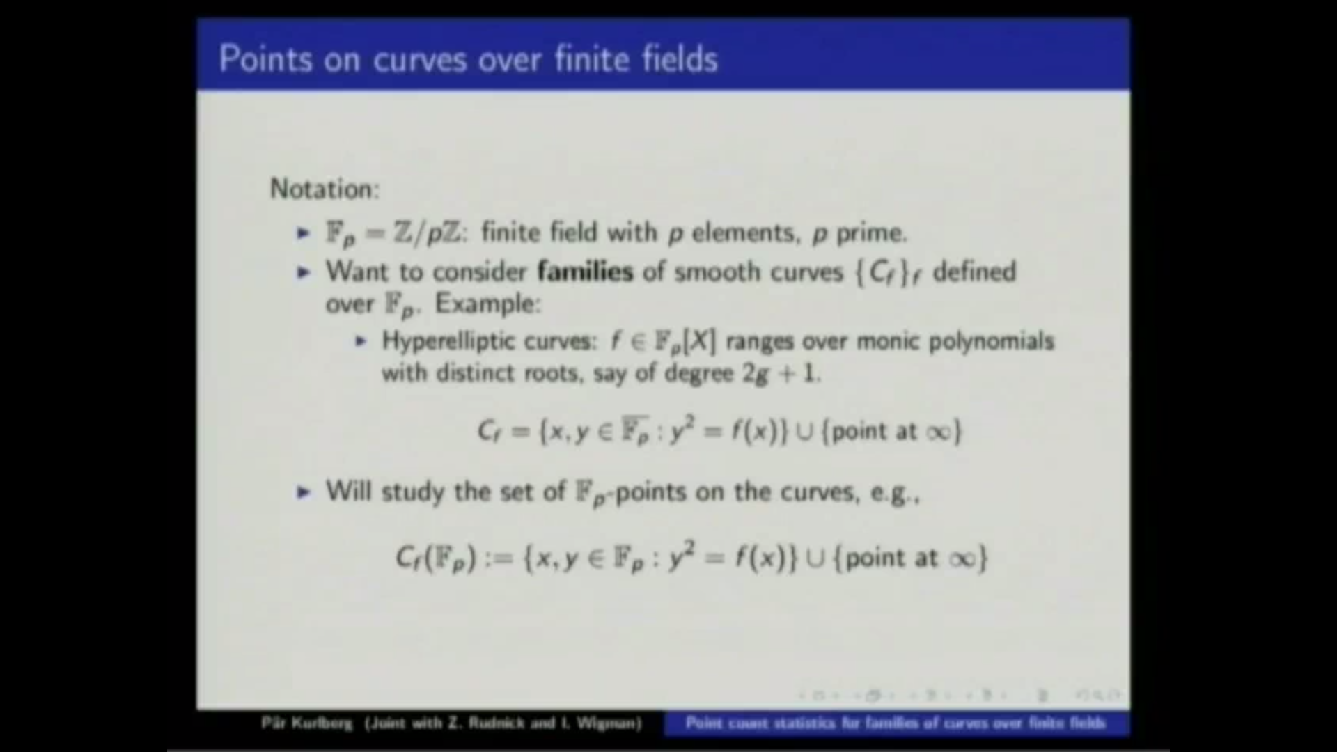 Point count statistics for families of curves over finite fields Thumbnail