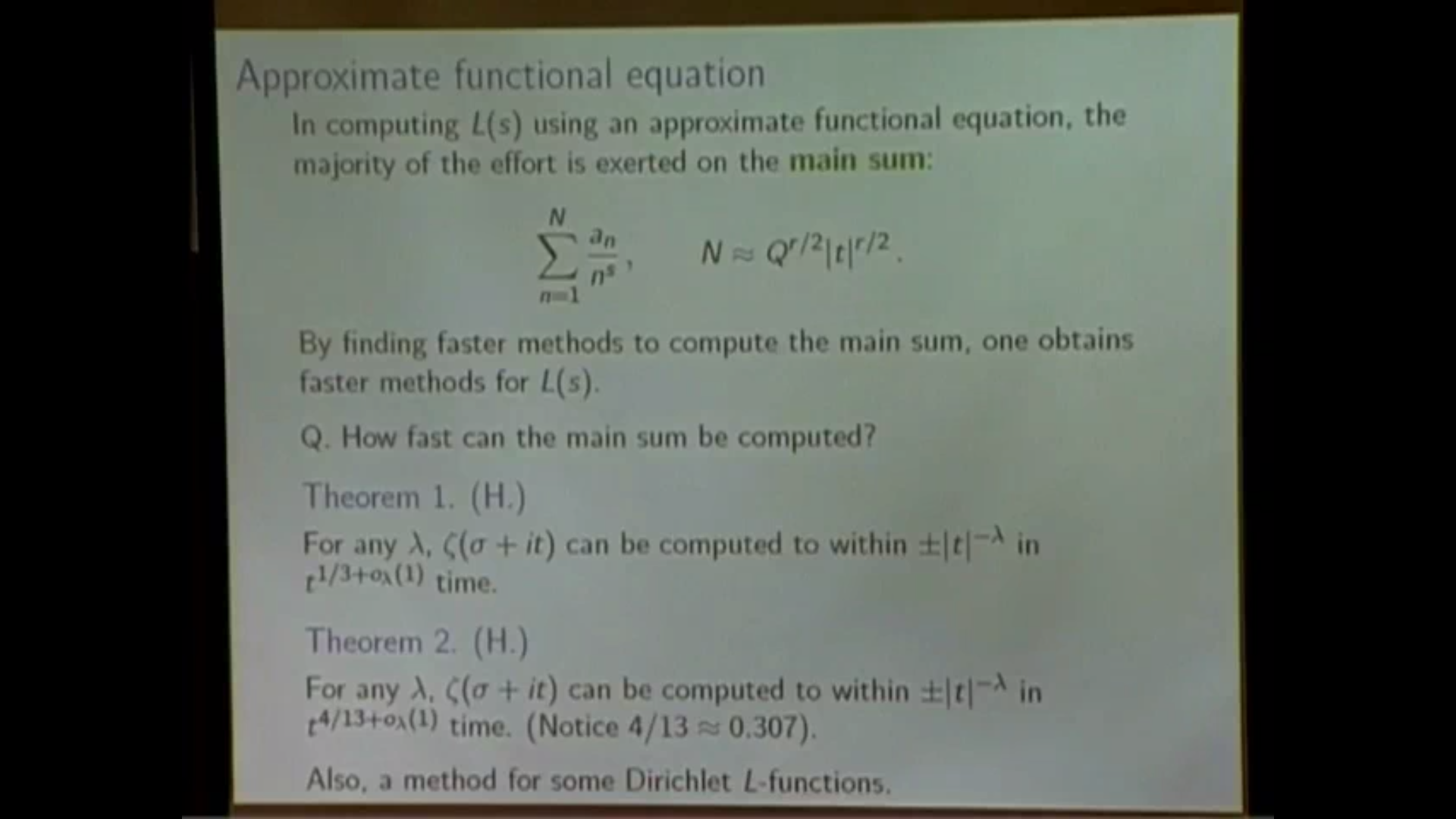 Fast methods to compute the Riemann zeta function Thumbnail