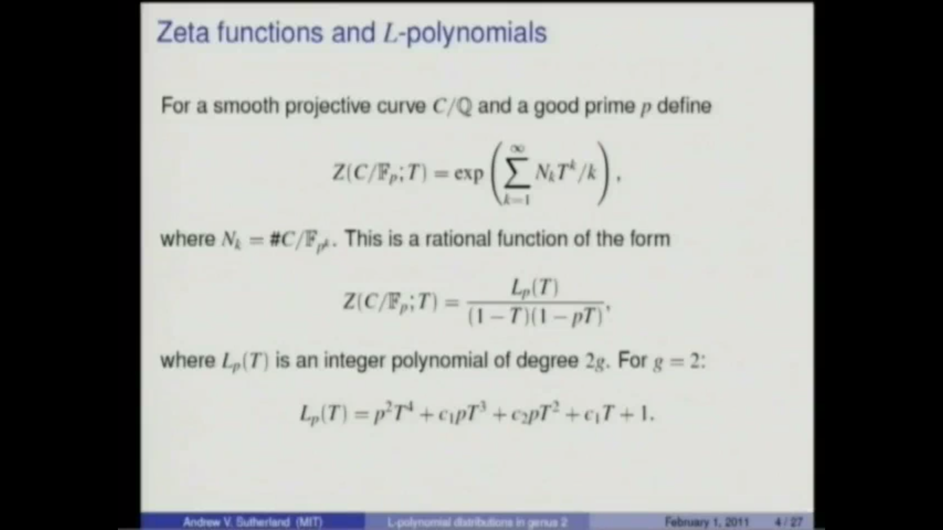 Hyperelliptic curves, L-polynomials, and random matrices Thumbnail