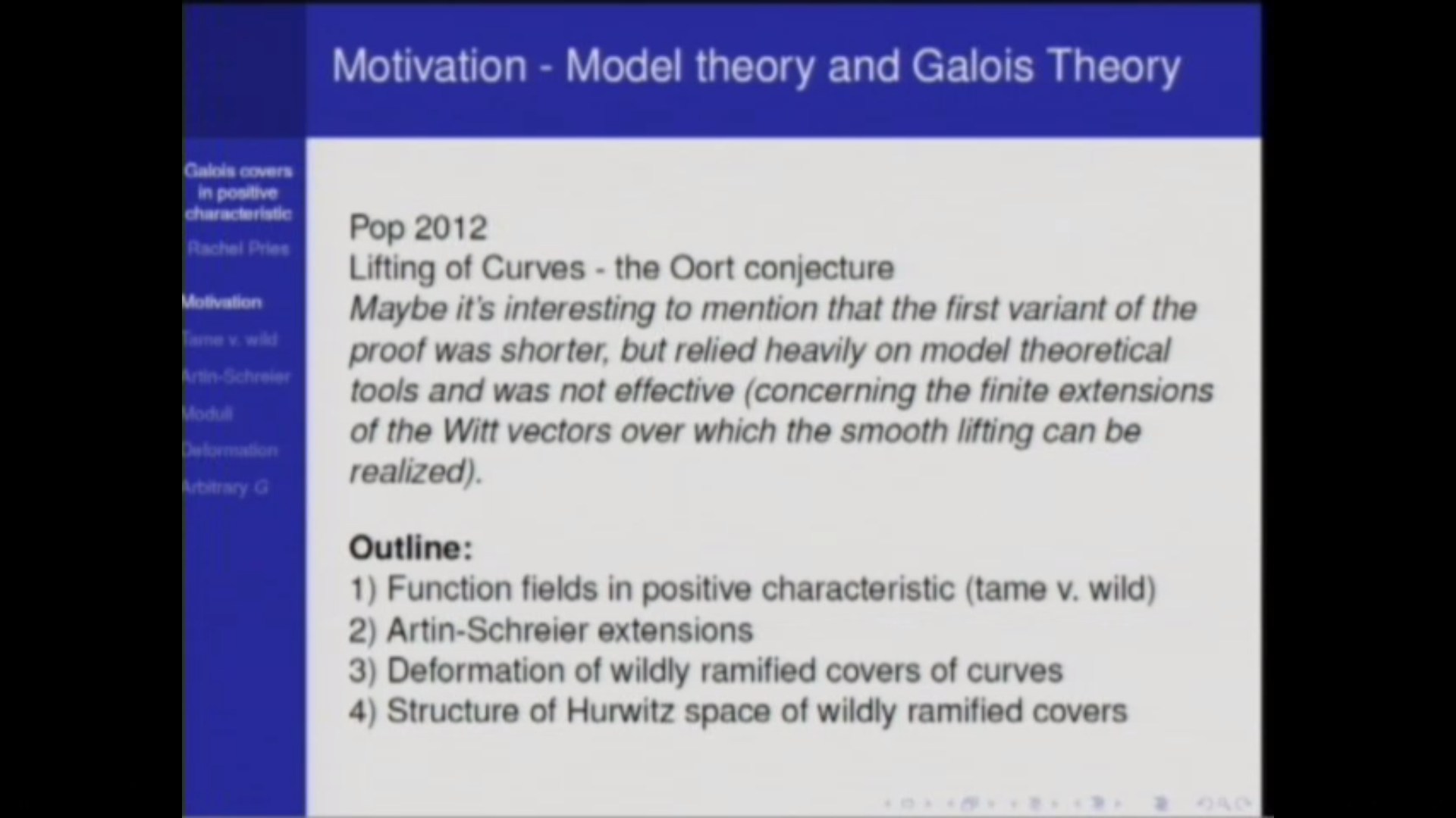 Galois covers in positive characteristic Thumbnail