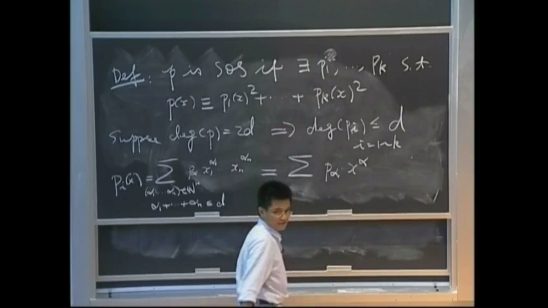 Algebraic, Geometric, And Combinatorial Methods For Optimization: lecture 5 Thumbnail