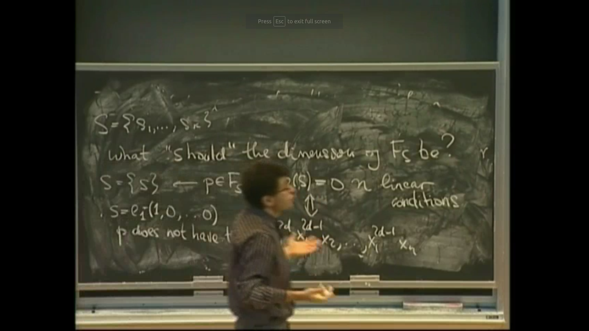 Algebraic, Geometric, And Combinatorial Methods For Optimization: lecture 14 Thumbnail