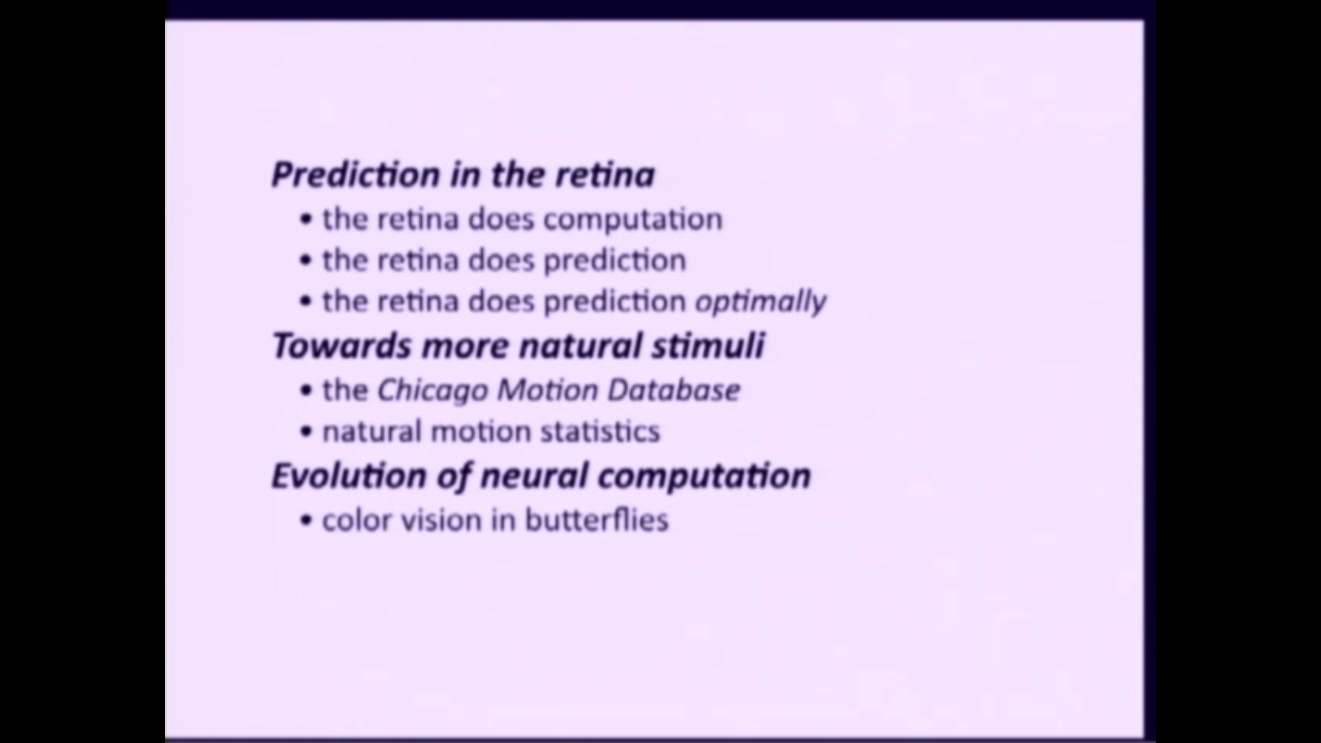 Understanding vision through the lens of prediction Thumbnail