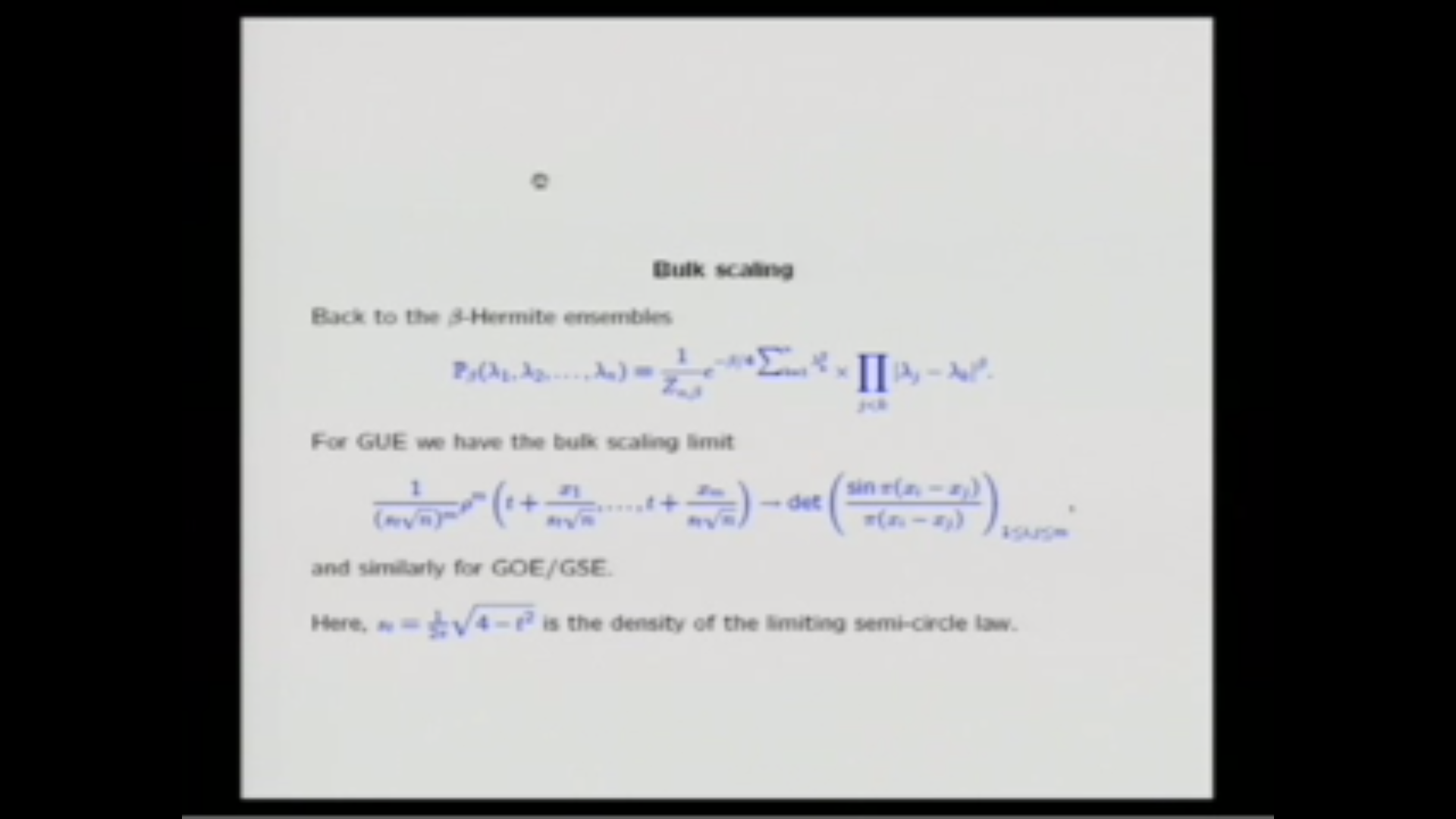 Bulk limits and open problems Thumbnail