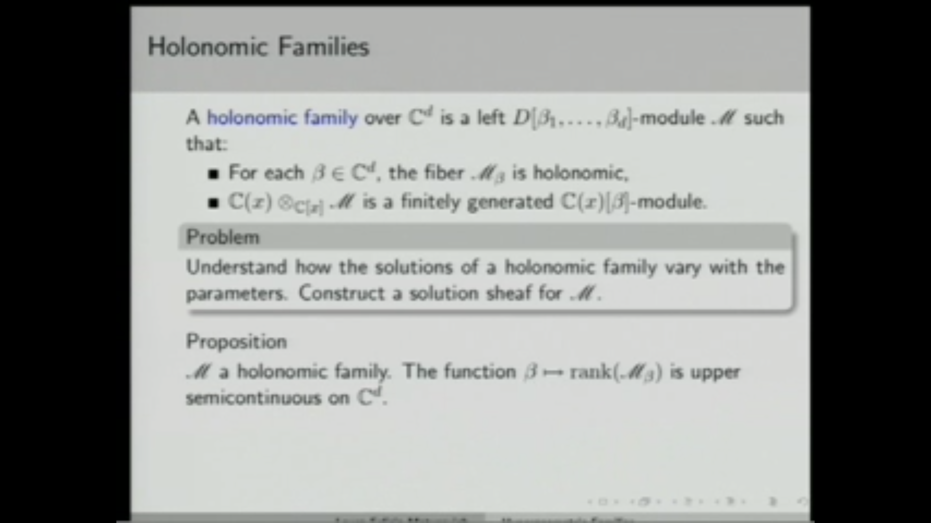 Hypergeometic Families Thumbnail