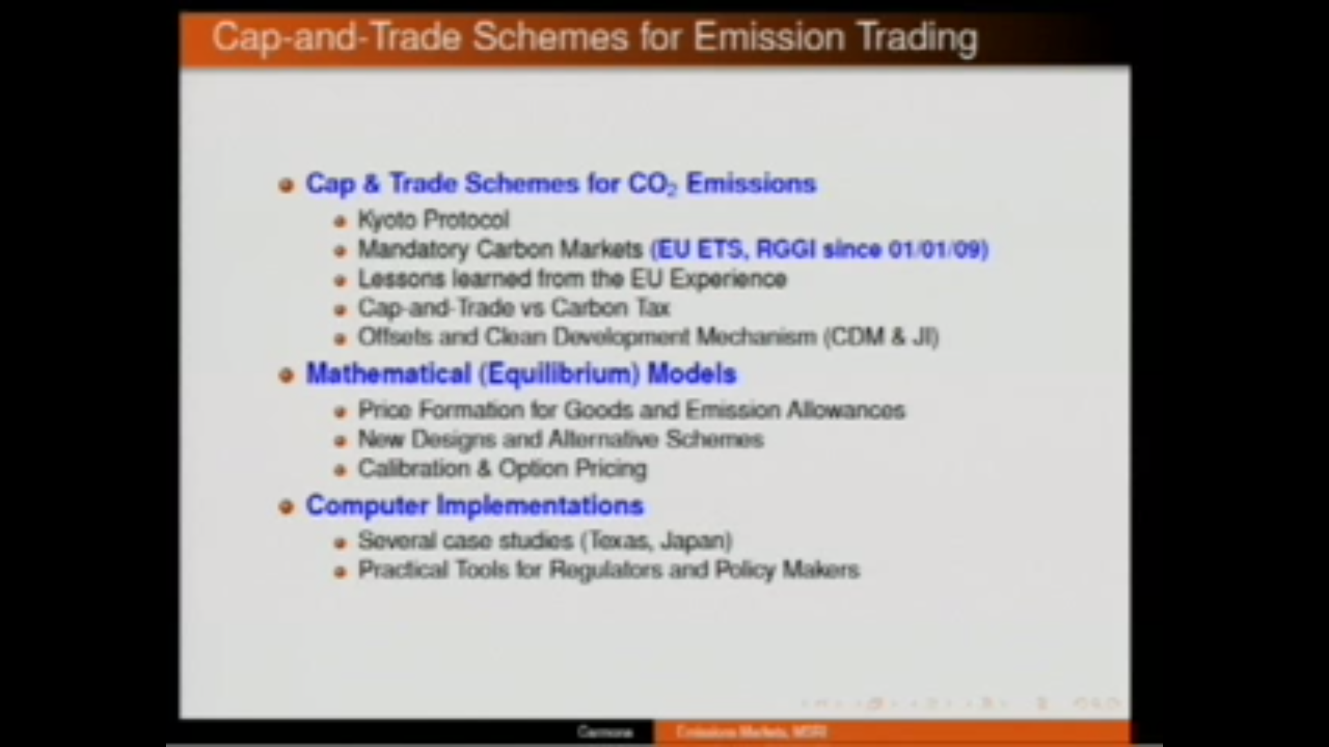 Cap-and-Trade Market Models, Tutorial I Thumbnail