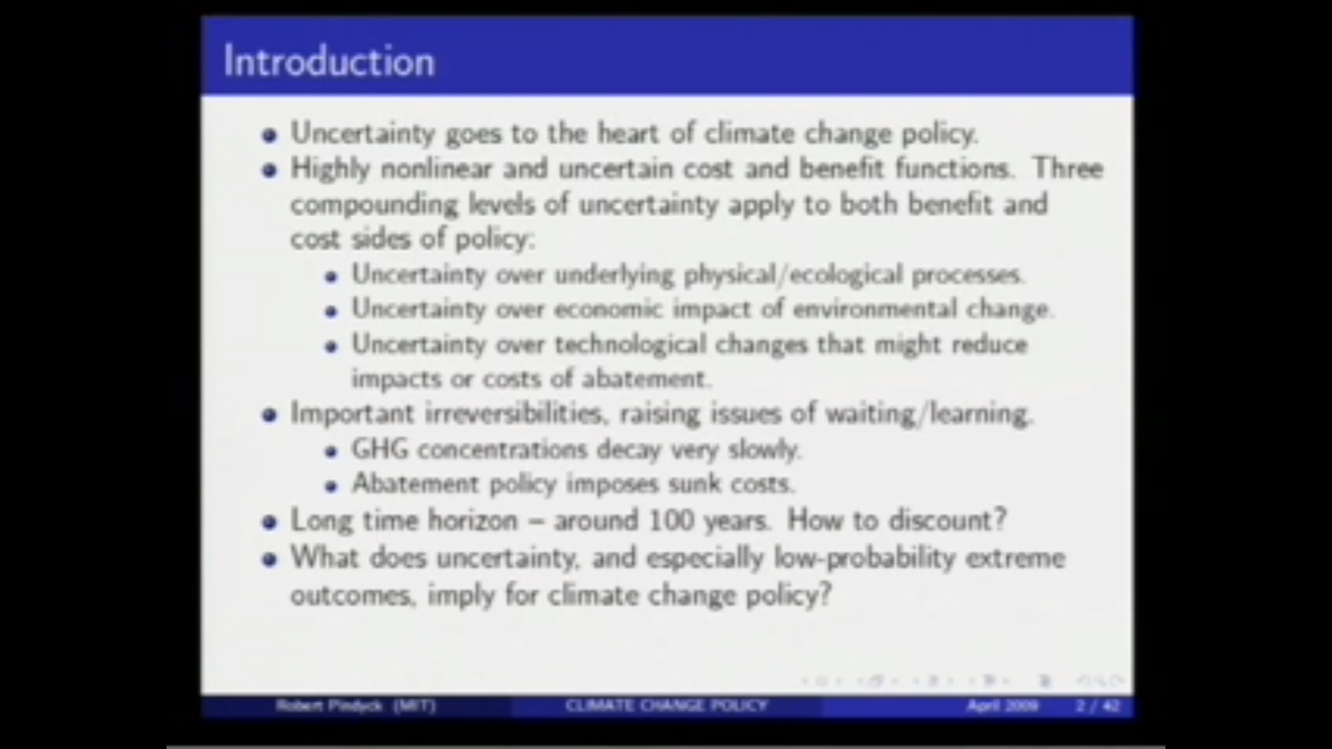 Uncertainty, Extreme Outcomes, and Climate Change Policy Thumbnail