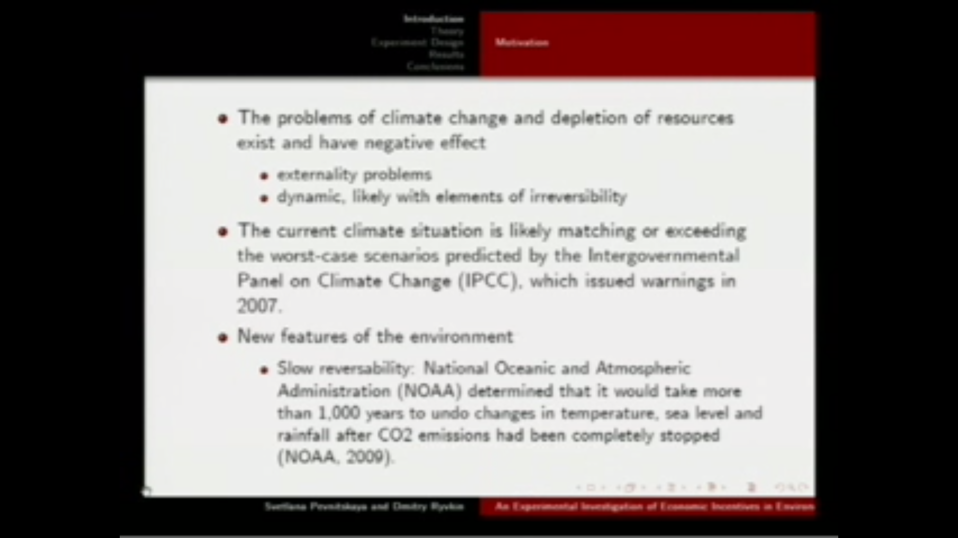 An Experimental Investigation of Economic Incentives in Environmental Conservation, Sustainability and Renewable Energy Thumbnail