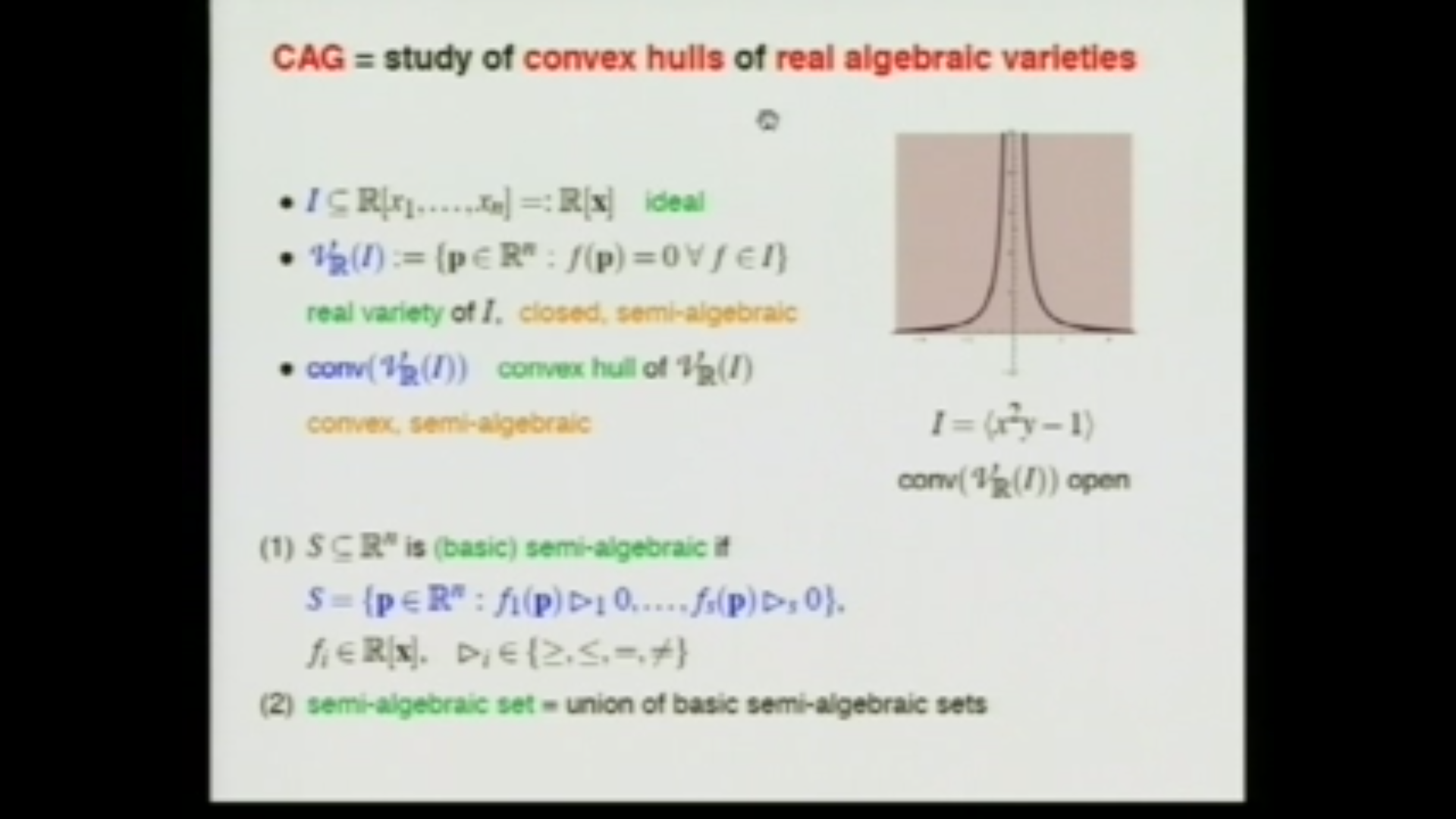 Convex Algebraic Geometry Thumbnail