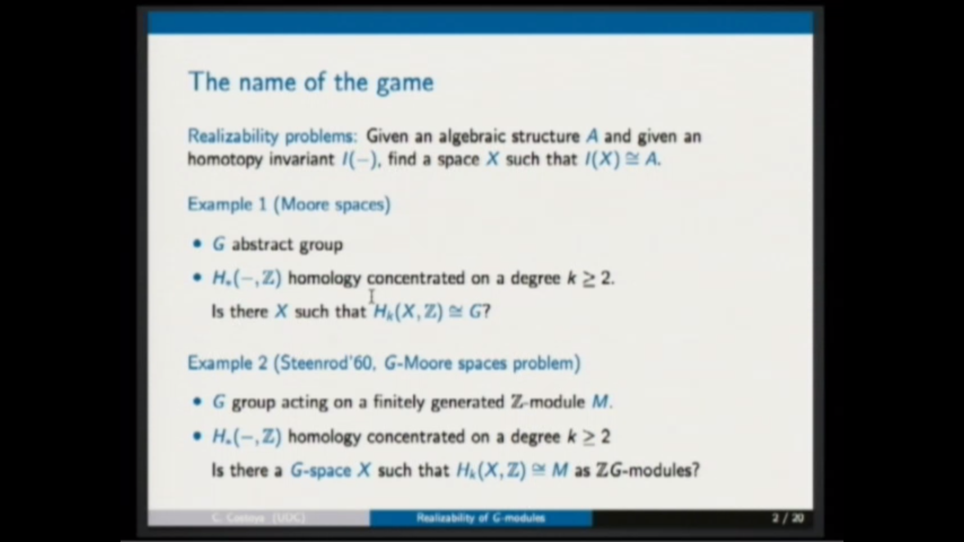 Realizability of G-modules: on a dual of a Steenrod problem Thumbnail