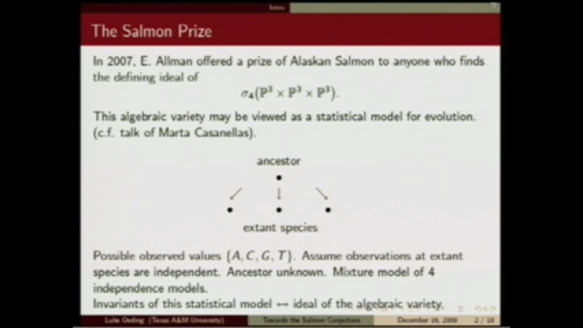 Towards the salmon conjecture Thumbnail