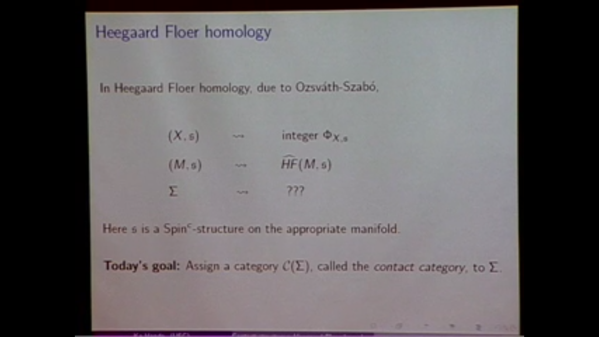 Contact structures, Heegaard Floer homology and triangulated categories Thumbnail