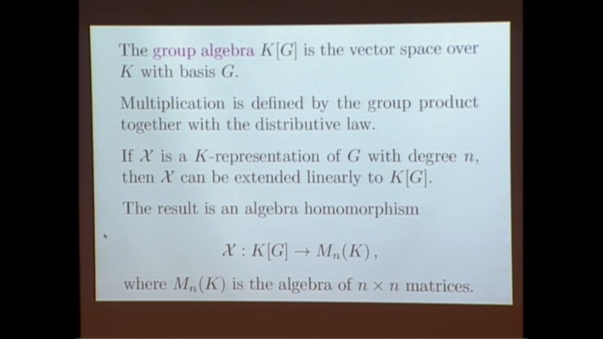 An Introduction To Character Theory And The McKay Conjecture, lecture 1 Thumbnail