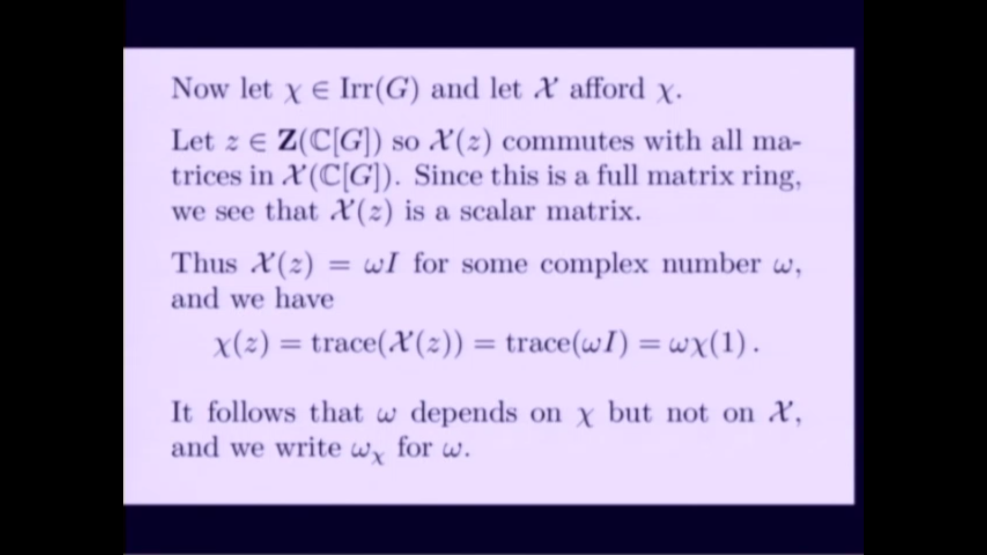 An Introduction To Character Theory And The McKay Conjecture, lecture 5 Thumbnail