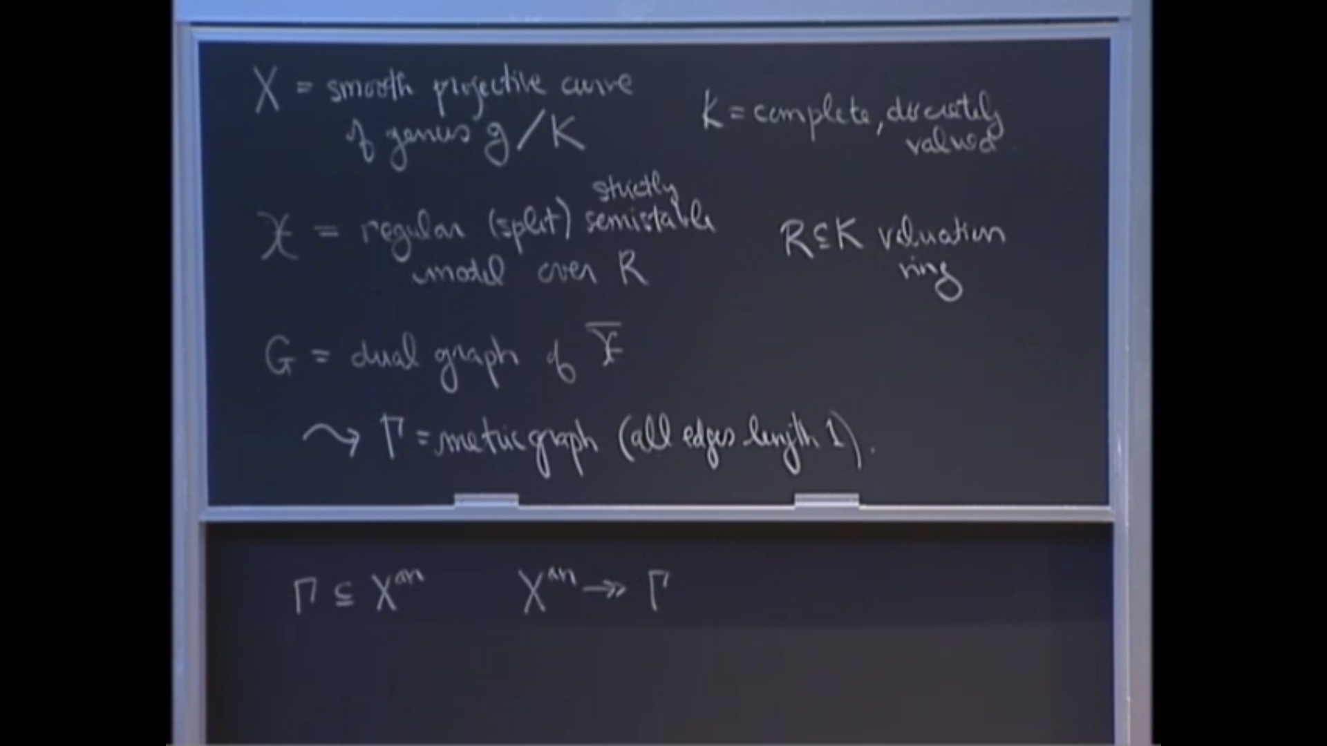 Chip Firing and Tropical Curves, lecture 11 Thumbnail